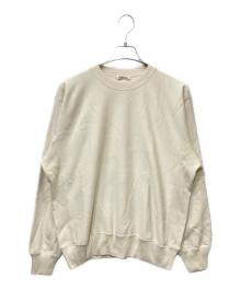 AURALEE（オーラリー）の古着「SMOOTH SOFT BD SWEAT P/O スウェット」｜スモーキーホワイト