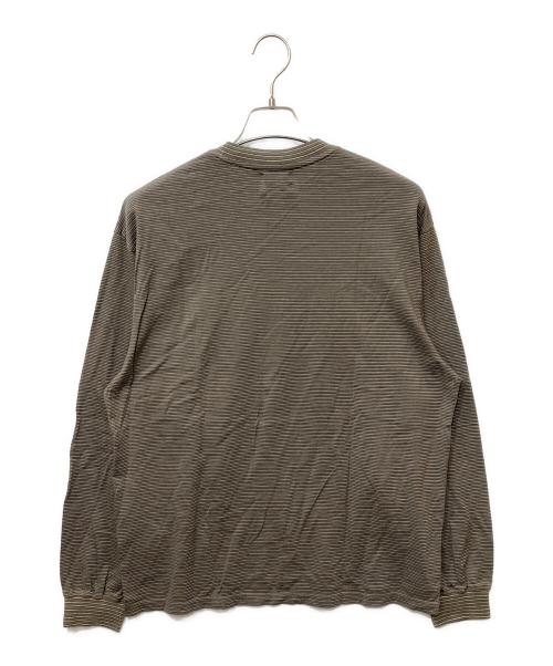 Yonetomi（ヨネトミ）Yonetomi (ヨネトミ) 95-262-059ボーダーカットソー グレー サイズ:SIZE 3の古着・服飾アイテム