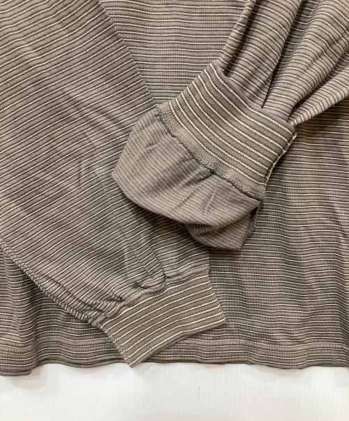 Yonetomi（ヨネトミ）Yonetomi (ヨネトミ) 95-262-059ボーダーカットソー グレー サイズ:SIZE 3の古着・服飾アイテム