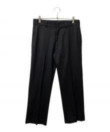 w double（ダブル）の古着「maximum travel pants ポリエステル スラックス」｜ブラック