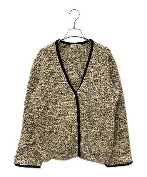 MOGA（モガ）MOGA (モガ) ツイードジャケット ベージュ サイズ:SIZE Mの古着・服飾アイテム
