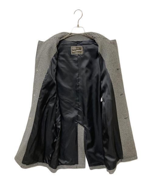 Traditional Weatherwear（トラディショナルウェザーウェア）Traditional Weatherwear (トラディショナルウェザーウェア) ステンカラーコート ホワイト×ブラック サイズ:SIZE40の古着・服飾アイテム