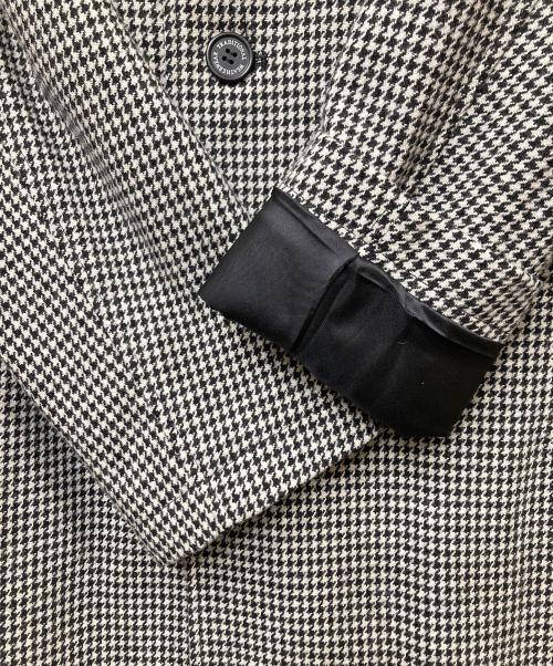 Traditional Weatherwear（トラディショナルウェザーウェア）Traditional Weatherwear (トラディショナルウェザーウェア) ステンカラーコート ホワイト×ブラック サイズ:SIZE40の古着・服飾アイテム