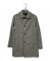 Traditional Weatherwear（トラディショナルウェザーウェア）の古着「ステンカラーコート」｜ホワイト×ブラック