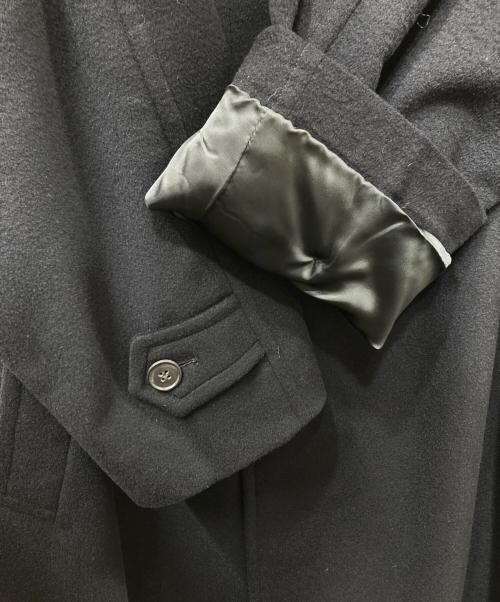 HERMES（エルメス）HERMES (エルメス) カシミヤステンカラーコート ブラック サイズ:52の古着・服飾アイテム