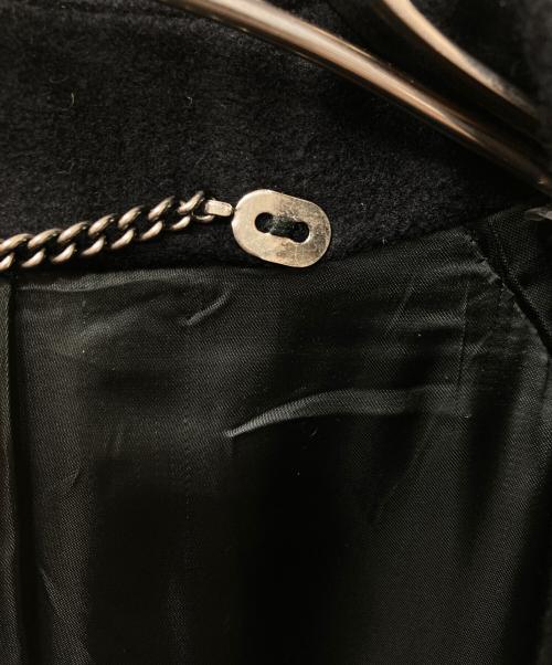 HERMES（エルメス）HERMES (エルメス) カシミヤステンカラーコート ブラック サイズ:52の古着・服飾アイテム
