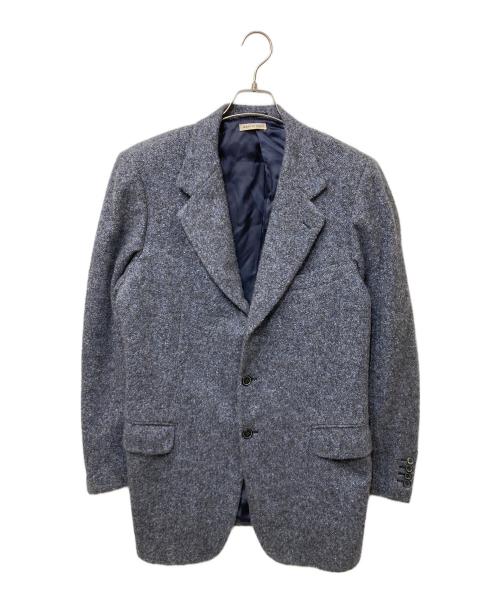 HERMES（エルメス）HERMES (エルメス) カシミヤテーラードジャケット ブルー サイズ:SIZE 52の古着・服飾アイテム