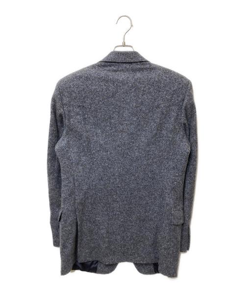 HERMES（エルメス）HERMES (エルメス) カシミヤテーラードジャケット ブルー サイズ:SIZE 52の古着・服飾アイテム