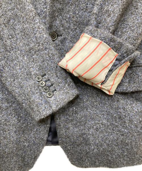 HERMES（エルメス）HERMES (エルメス) カシミヤテーラードジャケット ブルー サイズ:SIZE 52の古着・服飾アイテム
