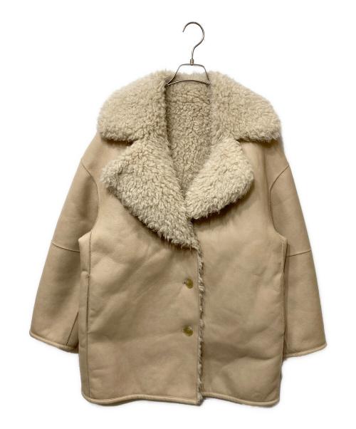 ETRE TOKYO（エトレトウキョウ）ETRE TOKYO (エトレトウキョウ) リバーシブルムートンミドルコート ベージュ サイズ:SIZE Mの古着・服飾アイテム