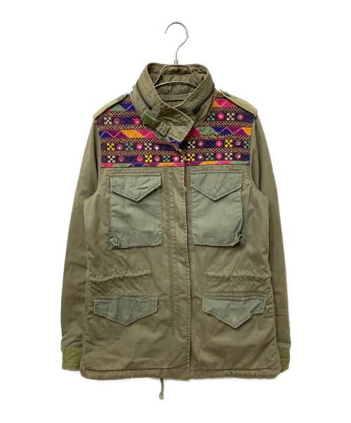 Denim & Supply Ralph Lauren（デニム＆サプライ ラルフローレン）DENIM & SUPPLY RALPH LAUREN (デニム＆サプライ ラルフローレン) 民族装飾ジャケット オリーブ サイズ:SIZE XSの古着・服飾アイテム