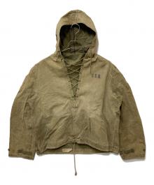 US NAVY（ユーエスネイビー）の古着「40’s N-2 デッキ レインパーカー」｜オリーブ