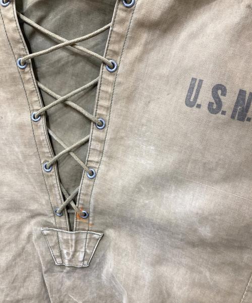 US NAVY（ユーエスネイビー）US NAVY (ユーエスネイビー) 40’s N-2 デッキ レインパーカー オリーブ サイズ:SIZE Mの古着・服飾アイテム