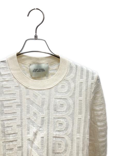 FENDI（フェンディ）FENDI (フェンディ) MARC JACOBS (マークジェイコブス) ロゴニット ホワイト サイズ:SIZE 50の古着・服飾アイテム