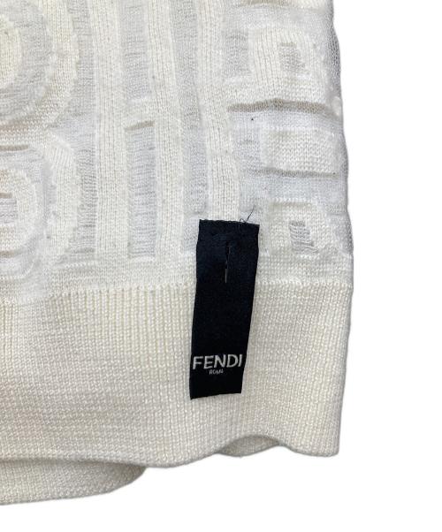 FENDI（フェンディ）FENDI (フェンディ) MARC JACOBS (マークジェイコブス) ロゴニット ホワイト サイズ:SIZE 50の古着・服飾アイテム