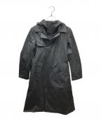 Y-3ワイスリー）の古着「W CLASSIC DENSE WOVEN HOODED TRENCH ロングトレンチコート」｜ブラック
