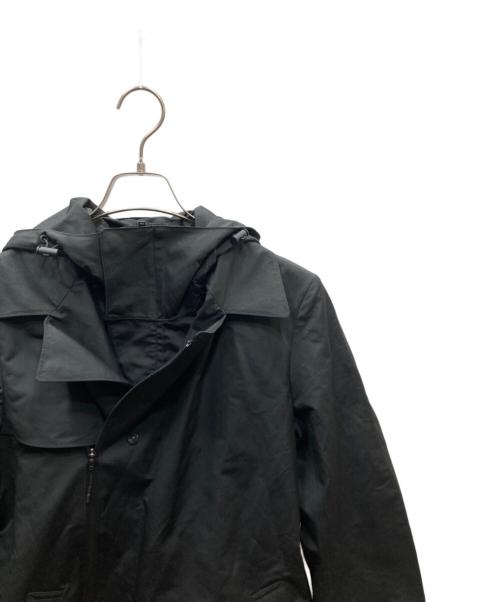 Y-3（ワイスリー）Y-3 (ワイスリー) W CLASSIC DENSE WOVEN HOODED TRENCH ロングトレンチコート ブラック サイズ:XSの古着・服飾アイテム