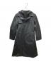 Y-3（ワイスリー）の古着「W CLASSIC DENSE WOVEN HOODED TRENCH ロングトレンチコート」｜ブラック