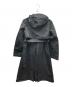 Y-3 (ワイスリー) W CLASSIC DENSE WOVEN HOODED TRENCH ロングトレンチコート ブラック サイズ:XS：35000円