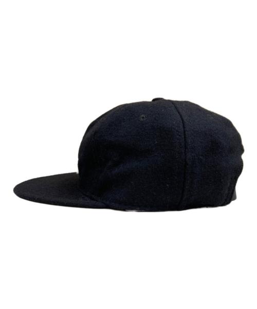 CDG（シーディージー）CDG (シーディージー) EBBETS FIELD FLANNELS (エベッツフィールドフランネルズ) キャップ ブラックの古着・服飾アイテム