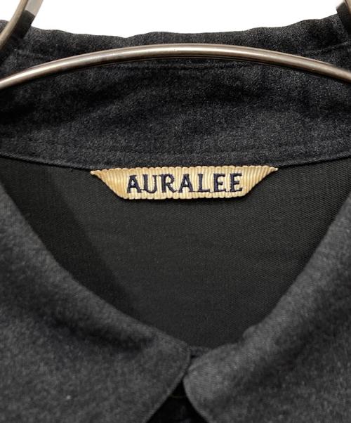 AURALEE（オーラリー）AURALEE (オーラリー) WOOL FULLING FLANNEL CLOTH SHIRTS 比翼シャツ グレー サイズ:SIZE Freeの古着・服飾アイテム