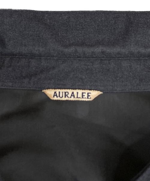 AURALEE（オーラリー）AURALEE (オーラリー) WOOL FULLING FLANNEL CLOTH SHIRTS 比翼シャツ グレー サイズ:SIZE Freeの古着・服飾アイテム