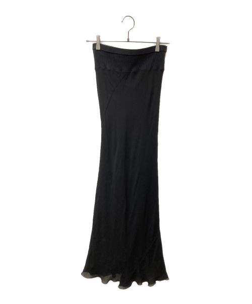 RICK OWENS（リックオウエンス）RICK OWENS (リックオウエンス) VICIOUS S/S 14 ロングスカート ブラック サイズ:SIZE 40の古着・服飾アイテム