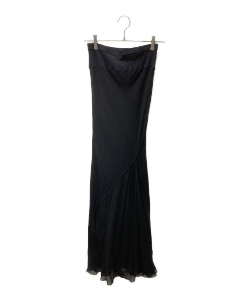 RICK OWENS（リックオウエンス）RICK OWENS (リックオウエンス) VICIOUS S/S 14 ロングスカート ブラック サイズ:SIZE 40の古着・服飾アイテム