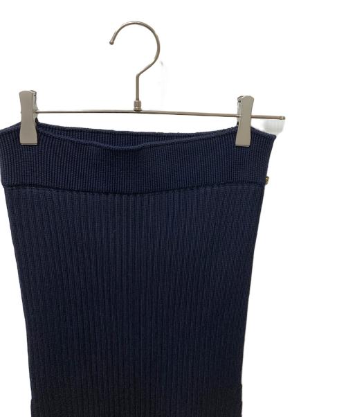 LOUIS VUITTON（ルイ ヴィトン）LOUIS VUITTON (ルイ ヴィトン) ニットロングマーメイドスカート ネイビー サイズ:SIZE Lの古着・服飾アイテム