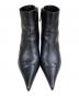 LOEWE (ロエベ) アナグラムヒールブーツ ブラック×シルバー サイズ:SIZE 38：24000円