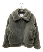 WTAPSダブルタップス）の古着「GRIZZLY JACKET POLY FUR グリズリー・フェイクファー・ジャケット」｜グレー