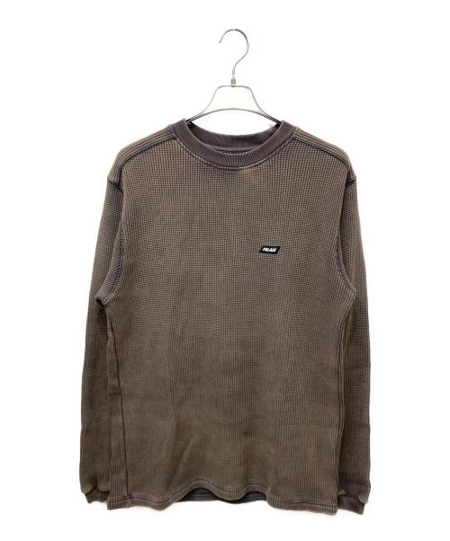 PALACE（パレス）PALACE (パレス) ワッフルオンL/Sカットソー グレー サイズ:SIZE Mの古着・服飾アイテム