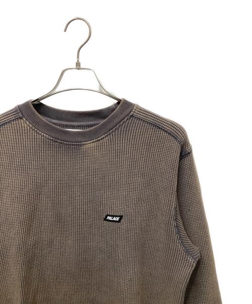 PALACE（パレス）PALACE (パレス) ワッフルオンL/Sカットソー グレー サイズ:SIZE Mの古着・服飾アイテム