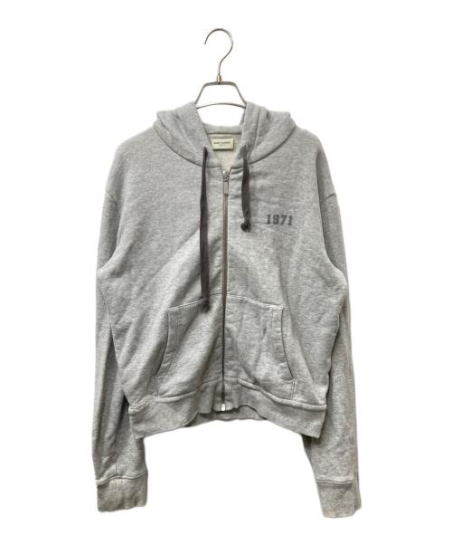 Saint Laurent Paris（サンローランパリ）Saint Laurent Paris (サンローランパリ) 1971 ジップアップパーカー グレー サイズ:Mの古着・服飾アイテム