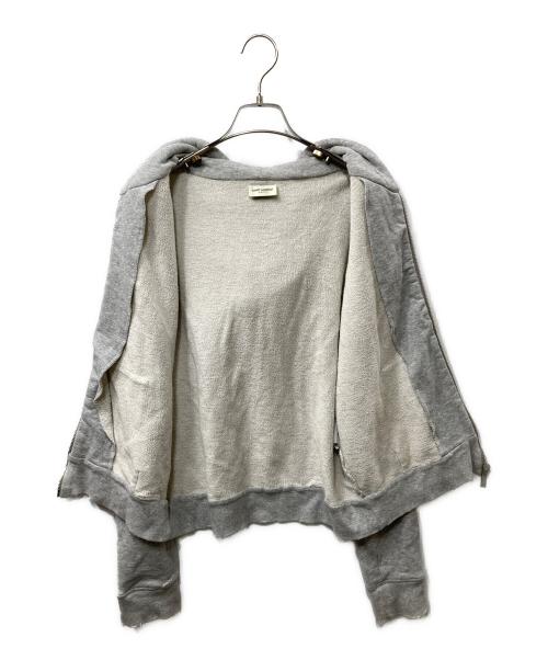 Saint Laurent Paris（サンローランパリ）Saint Laurent Paris (サンローランパリ) 1971 ジップアップパーカー グレー サイズ:Mの古着・服飾アイテム