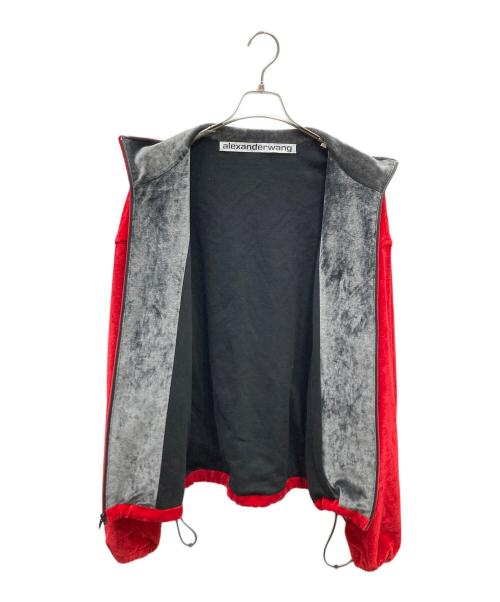 ALEXANDER WANG（アレキサンダー・ワン）ALEXANDER WANG (アレキサンダー・ワン) ベロアトラックジャケット レッド サイズ:SIZE Sの古着・服飾アイテム
