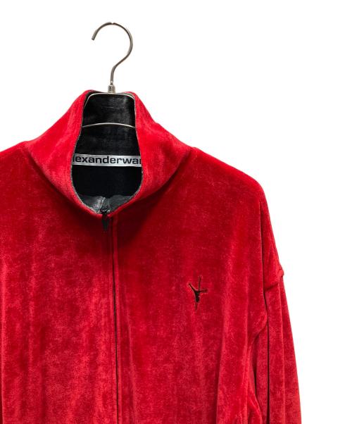 ALEXANDER WANG（アレキサンダー・ワン）ALEXANDER WANG (アレキサンダー・ワン) ベロアトラックジャケット レッド サイズ:SIZE Sの古着・服飾アイテム