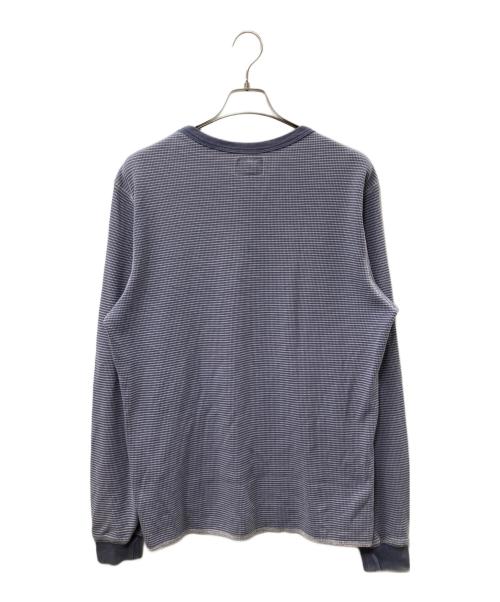 stussy（ステューシー）stussy (ステューシー) O'Dyed Long-Sleeve Thermal 長袖カットソー ネイビー サイズ:Lの古着・服飾アイテム