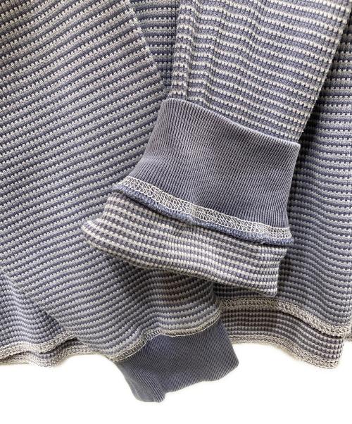 stussy（ステューシー）stussy (ステューシー) O'Dyed Long-Sleeve Thermal 長袖カットソー ネイビー サイズ:Lの古着・服飾アイテム