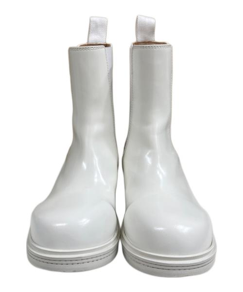 BOTTEGA VENETA（ボッテガベネタ）BOTTEGA VENETA (ボッテガベネタ) FIREMAN サイドゴアブーツ ホワイト サイズ:SIZE 38の古着・服飾アイテム