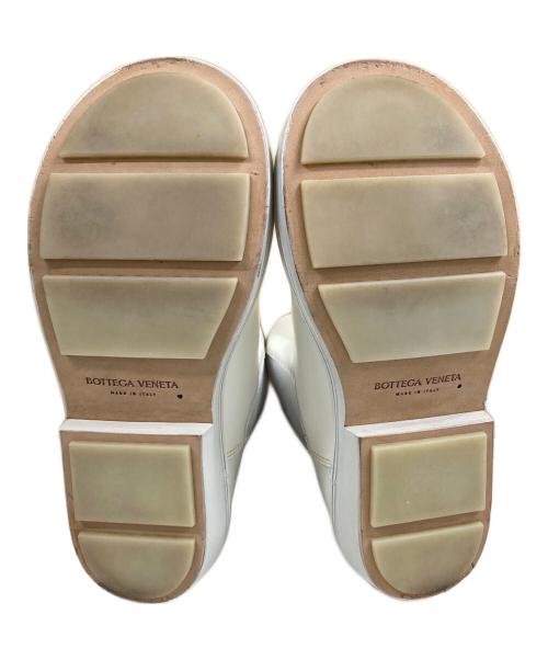 BOTTEGA VENETA（ボッテガベネタ）BOTTEGA VENETA (ボッテガベネタ) FIREMAN サイドゴアブーツ ホワイト サイズ:SIZE 38の古着・服飾アイテム