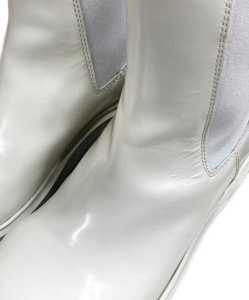 BOTTEGA VENETA（ボッテガベネタ）BOTTEGA VENETA (ボッテガベネタ) FIREMAN サイドゴアブーツ ホワイト サイズ:SIZE 38の古着・服飾アイテム