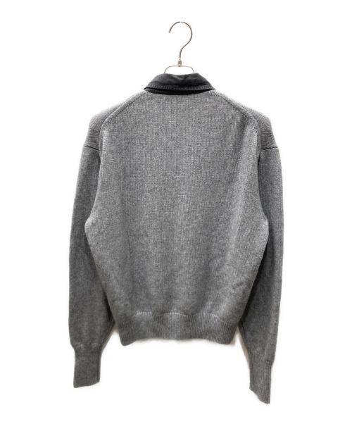 NKNIT（ンニット）NKNIT (ンニット) デニムカラーラクーンニット グレー サイズ:②の古着・服飾アイテム