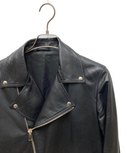 CALIBRO 12（カリブロドーディチ）CALIBRO 12 (カリブロドーディチ) ラムレザー ライダースジャケット ブラック サイズ:SIZE 48の古着・服飾アイテム