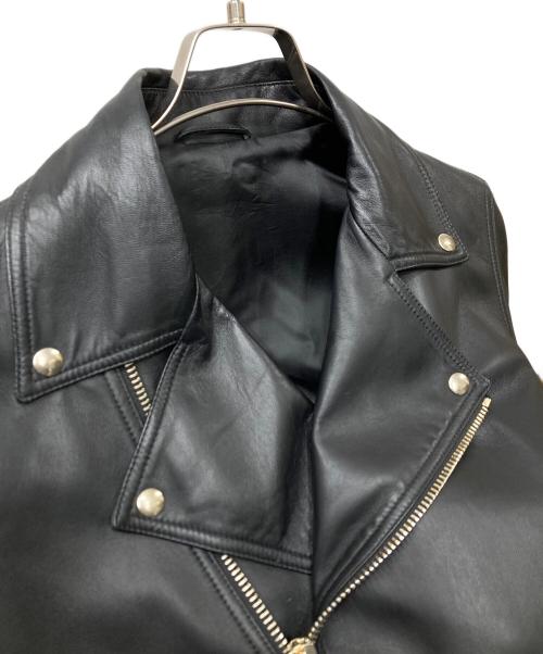 CALIBRO 12（カリブロドーディチ）CALIBRO 12 (カリブロドーディチ) ラムレザー ライダースジャケット ブラック サイズ:SIZE 48の古着・服飾アイテム