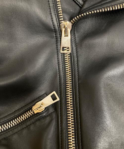 CALIBRO 12（カリブロドーディチ）CALIBRO 12 (カリブロドーディチ) ラムレザー ライダースジャケット ブラック サイズ:SIZE 48の古着・服飾アイテム