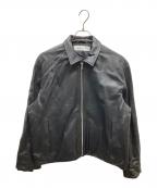 BALバル）の古着「25AW TECH LEATHER ZIP JACKET レザージップジャケット」｜ブラック