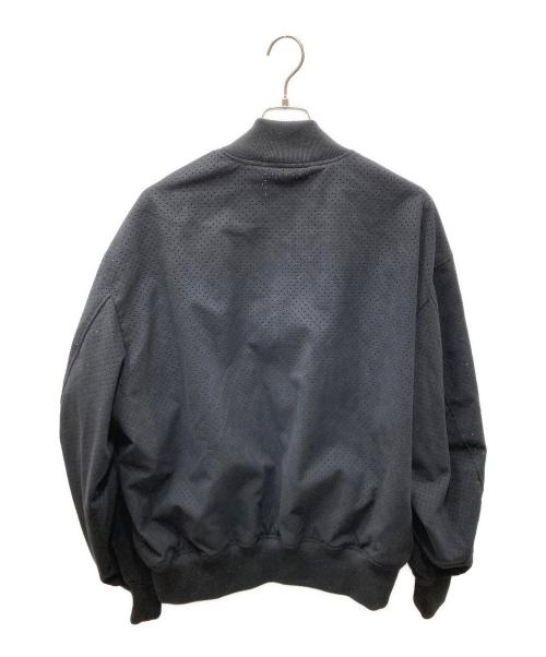 COOTIE PRODUCTIONS（クーティープロダクツ）COOTIE PRODUCTIONS (クーティープロダクツ) Punching Faux Suede Bomber Jacket パンチング エコスウェード ボンバージャケット ブラック サイズ:SIZE Mの古着・服飾アイテム