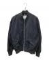COOTIE PRODUCTIONS（クーティープロダクツ）の古着「Punching Faux Suede Bomber Jacket パンチング エコスウェード ボンバージャケット」｜ブラック