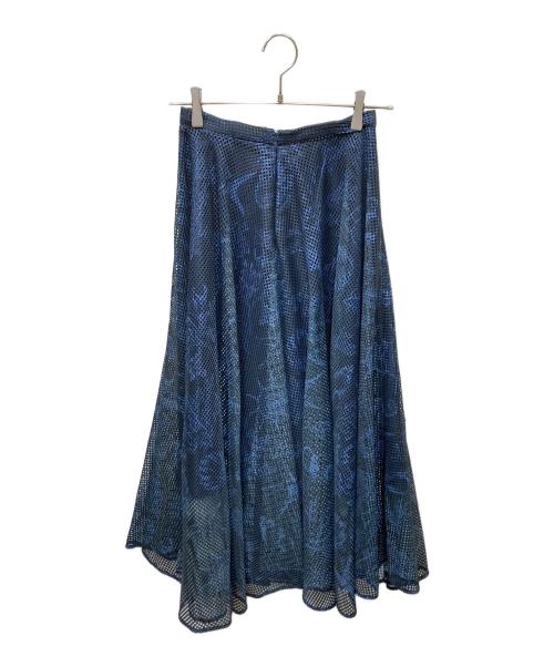 ALORS（アロー）aLORS (アロー) Astra Maris Jupe Pelagia パンチングスカート ブルー サイズ:SIZE 0の古着・服飾アイテム